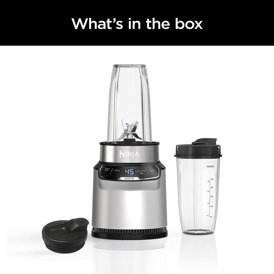 Ninja BN401 Nutri-Blender Pro with Auto-iQ, 1100W Motor, (2) 24oz Cups - Refurbished