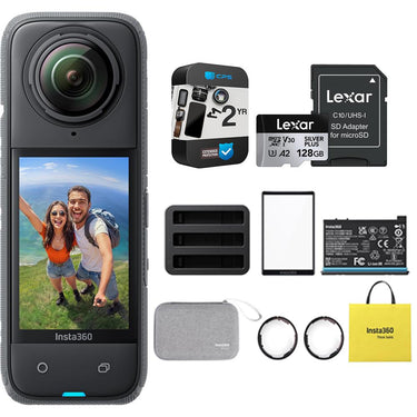 Insta360 X4 8K Waterproof 360 Action Camera with 2 Year Warranty & 128GB Card
