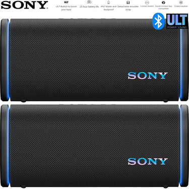 Sony ULT Field 5 Wireless Portable Bluetooth Speaker Black 2 Pack
