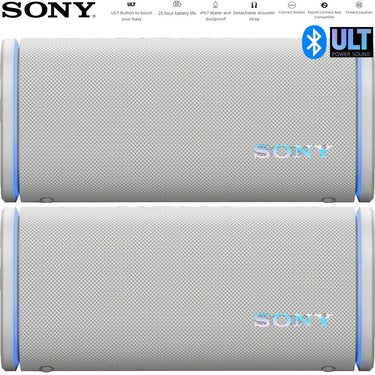 Sony ULT Field 5 Wireless Portable Bluetooth Speaker White 2 Pack