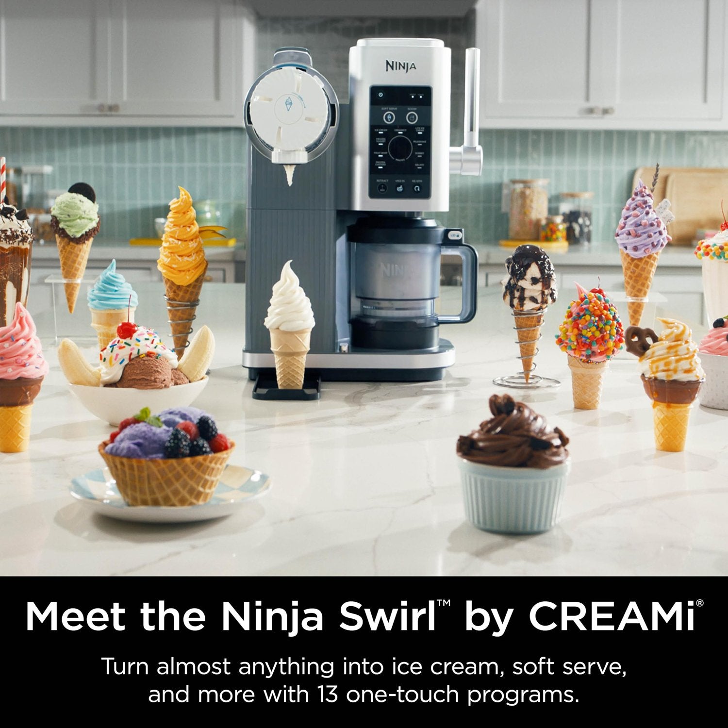 Ninja CREAMi Swirl 13-in-1 Soft Serve Ice Cream Machine - Factory Refurbished — view 2