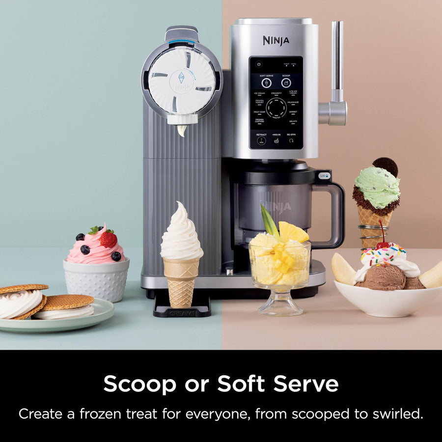 Ninja CREAMi Swirl 13-in-1 Soft Serve Ice Cream Machine - Factory Refurbished