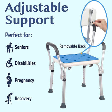 Medokare Premium Shower Chair Bath and Medical Grade Shower Seat OPEN BOX + 1 Yr Warranty