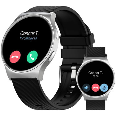 Motorola Moto Watch 120 1.43" AMOLED Bluetooth AI Smartwatch, Silver