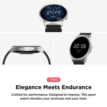 Motorola Moto Watch 120 1.43" AMOLED Bluetooth AI Smartwatch, Silver