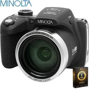 Minolta Pro Shot 16MP Digital Camera with 53x Optical Zoom - Open Box + 1 Year Warranty