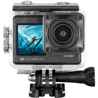 Minolta 5K Ultra HD 24 MP Action Camcorder Kit w/ WiFi MNX5K1 Open Box + 1 Year Warranty