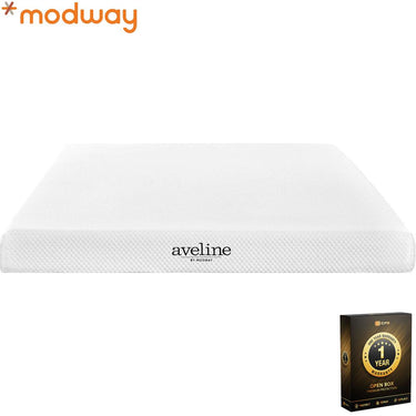 Modway 6" Full Size Mattress w/ 1.5 Gel-Infused Memory Foam Open Box + 1 Year Warranty