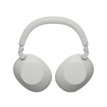 Sony Best Wireless Noise Canceling Headphones Platinum Silver with Wood Stand