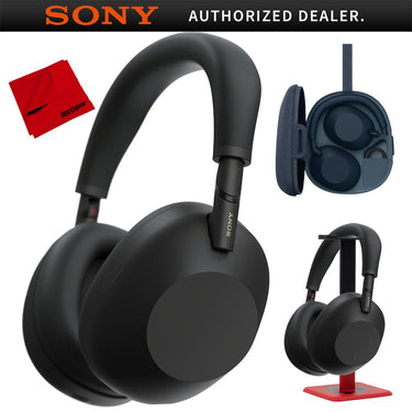 Sony WH-1000XM6 Best Wireless Noise Canceling Headphones, Black + Pro Stand Kit