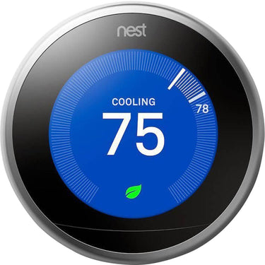 Nest Learning Thermostat (3rd Generation; Stainless Steel) Open Box + 1 Year Warranty