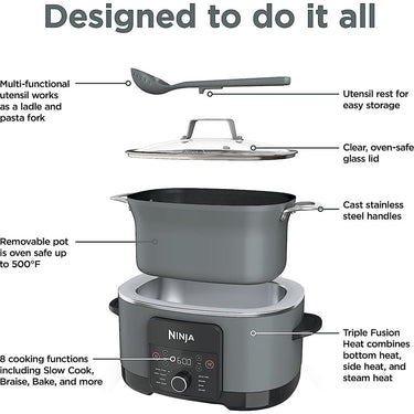 Ninja Foodi Possible Slow Cooker PRO Multi-Cooker (MC1001) Open Box + 1 Year Warranty
