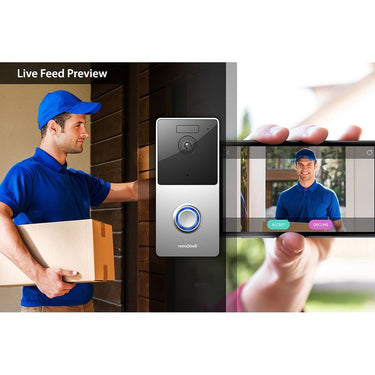 Olive & Dove RemoBell WiFi Video Doorbell (Night Vision; 2-Way Audio) Open Box +1 Yr Warranty