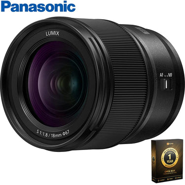 Panasonic LUMIX S 18mm f/1.8 L-Mount Lens for Mirrorless Cameras Open Box + 1 Yr Warranty