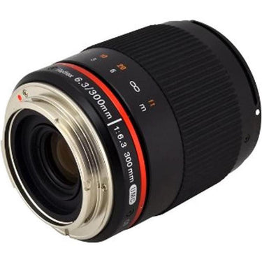 Rokinon 300mm F6.3 Mirror Lens for Sony E-Mount (Black) - Open Box with 1 Year Warranty