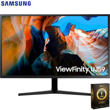 Samsung 32 ViewFinity UJ590 UHD Monitor - Dark Gray/Blue - Open Box with 1 Year Warranty