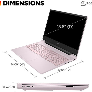 Hewlett Packard VICTUS 15-fa2445nr 15.6" Intel i5-13420H 8GB/512GB Gaming Laptop, Pink