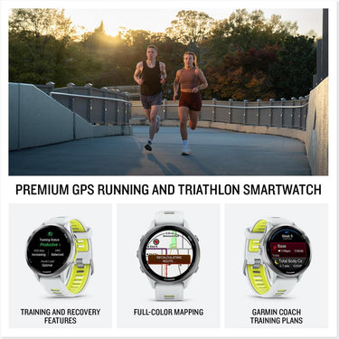 Garmin Forerunner 970 GPS Smartwatch, Titanium + Accessories Bundle