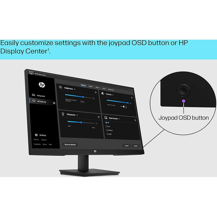 Hewlett Packard V24v G5 24" FHD 16:9 LCD Monitor, Black + 26 Month Protection Bundle