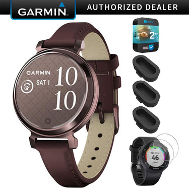 Garmin Lily 2 Classic Bronze with Leather Band Smartwatch+2 Year Warranty Bundle