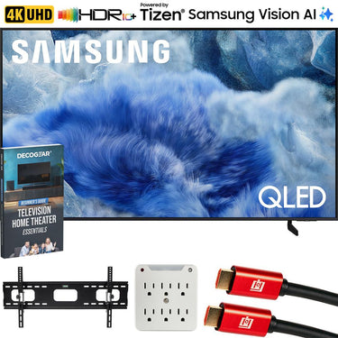 Samsung 55 inch QLED Q8F 4K Vision AI Smart TV (2025) w/ Accessories Bundle