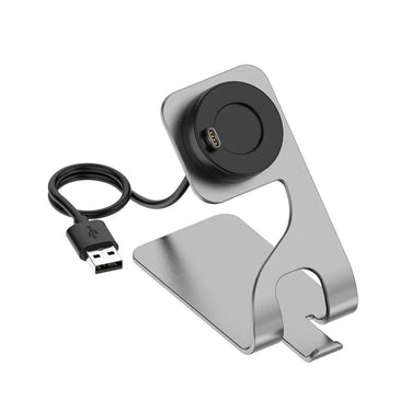 Garmin Forerunner 165 Smart Sport Watch Black + Gray with Charging Dock Bundle