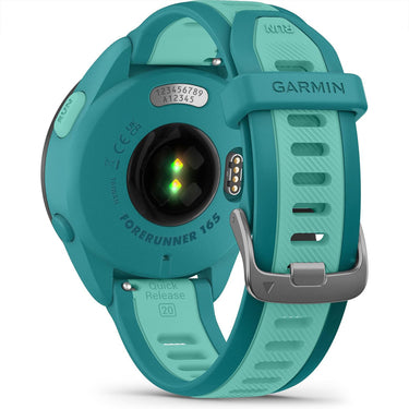 Garmin Forerunner 165 Music Smart Sport Watch, Turquoise +Aqua + 2 Year Warranty Bundle