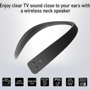 Panasonic WN10 Wireless Wearable TV Neck Speaker w/ 2 Year Warranty Bundle