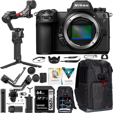 Nikon Z6III Mirrorless Camera 24MP FX-Format Body + DJI RS 4 Gimbal Stabilizer Bundle