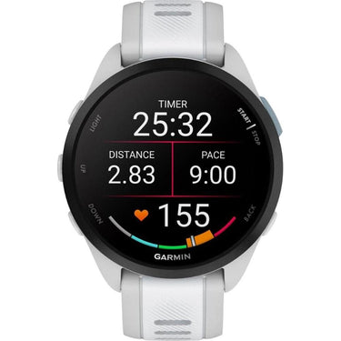 Garmin Forerunner 165 Smart Sport Watch, Mist Gray + Whitestone w/ Accessories Bundle