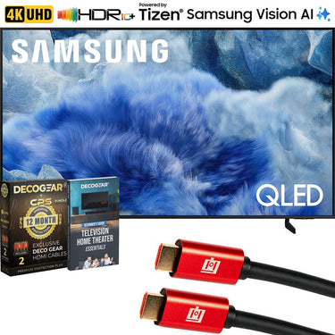 Samsung 55 inch QLED Q8F 4K Vision AI Smart TV (2025) w/ Extended Protection Bundle