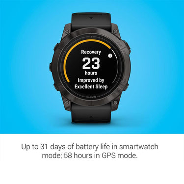 Garmin 010-02804-00 Epix Pro (Gen 2), 51mm, Sapphire, Black + Accessories Bundle