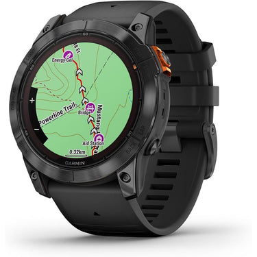 Garmin Fenix 7X Pro Solar, No Wi-Fi, Slate Gray, Black w/ Accessories Bundle