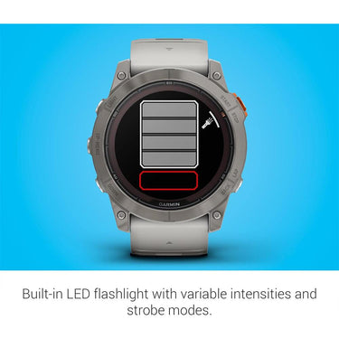 Garmin Fenix 7X Pro Solar, Sapphire, Titanium, Gray/Orange w/ Accessories Bundle