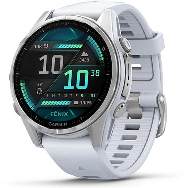 Garmin Fenix 8 43mm Smartwatch, AMOLED, Silver + Accessories Bundle