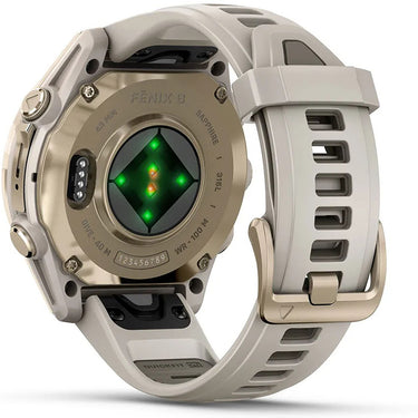 Garmin Fenix 8 43mm Smartwatch, AMOLED, Sapphire, Soft Gold + Accessories Bundle