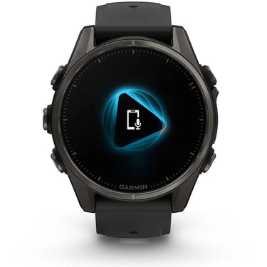 Garmin Fenix 8 43mm Smartwatch, Sapphire, Carbon Gray DLC Titanium + Accessories Bundle