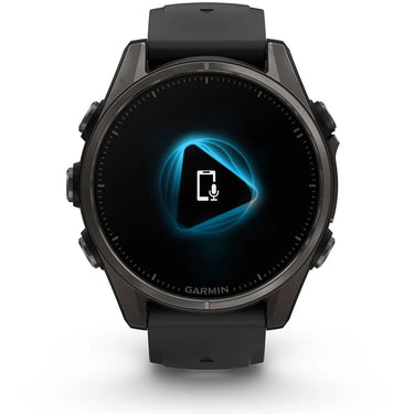 Garmin Fenix 8 43mm Smartwatch, Sapphire, Carbon Gray DLC Titanium + Accessories Bundle