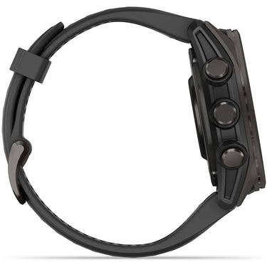 Garmin Fenix 8 43mm Smartwatch, Sapphire, Carbon Gray DLC Titanium + Accessories Bundle