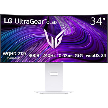 LG 34" UltraGear OLED WQHD 240Hz 0.03ms G-Sync 800R Curved Gaming Monitor