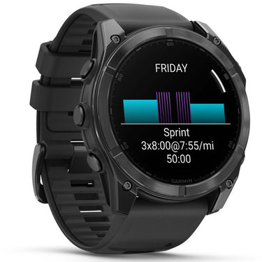 Garmin Fenix 8 51 mm, AMOLED Slate Gray with Black Silicone + Charging Doc + Dust Cover
