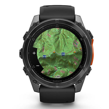 Garmin Fenix 8 51 mm, AMOLED Slate Gray with Black Silicone + Charging Doc + Dust Cover