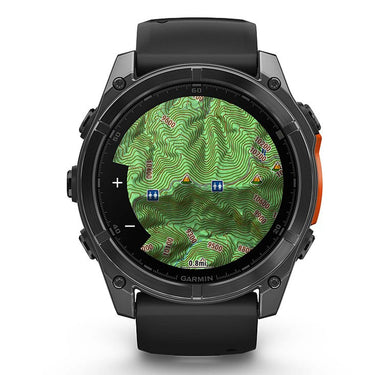 Garmin Fenix 8 51 mm, AMOLED Slate Gray with Black Silicone + Charging Doc + Dust Cover