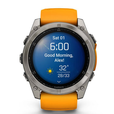 Garmin Fenix 8 51 mm, AMOLED Sapphire, Titanium Band + Charging Doc + Dust Cover