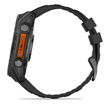 Garmin Fenix 8 51mm AMOLED Sapphire, Carbon Gray DLC Band + Charging Doc + Dust Cover