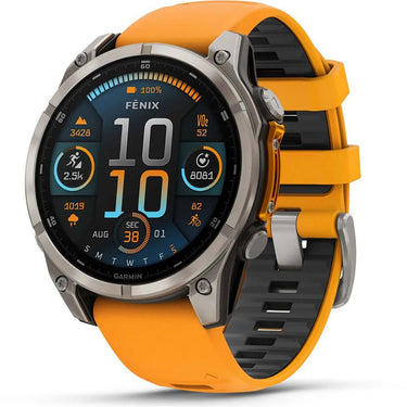 Garmin Fenix 8 47mm Smartwatch, AMOLED, Sapphire, Titanium + Accessories Bundle