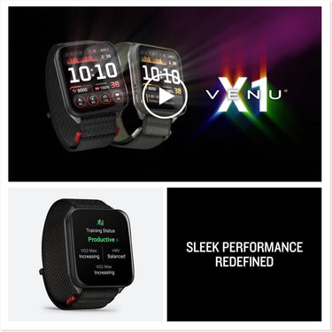 Garmin Venu X1 Premium GPS Smartwatch, Black Titanium