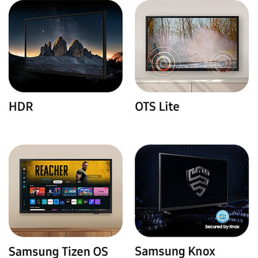 Samsung 40 inch 1080P FHD F6000F 4K Smart TV (2025) with 19-45 Inch TV Wall Mount Bundle