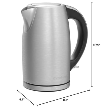 Cuisinart JK-17P1 Electric Cordless Tea Kettle, 1.7-Liter, Stainless Steel