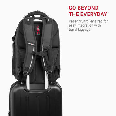 Swiss Gear Travel Tech Elite USB ScanSmart Laptop Backpack, Fits Laptops up to 16", Black